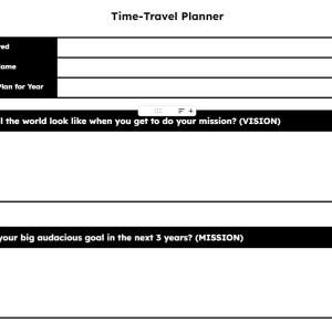 Time-Travel Planner - Business Finances Bootcamp™